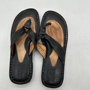 EUC Born Womens Flip Flops Sandles Shoes 8 39 Brown